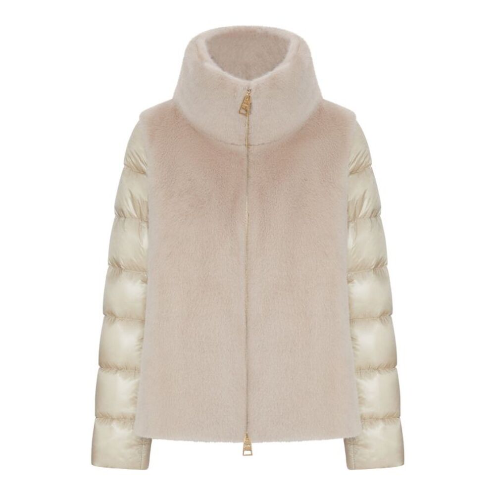 Herno Women Puffer Jacket With Faux Fur Panel